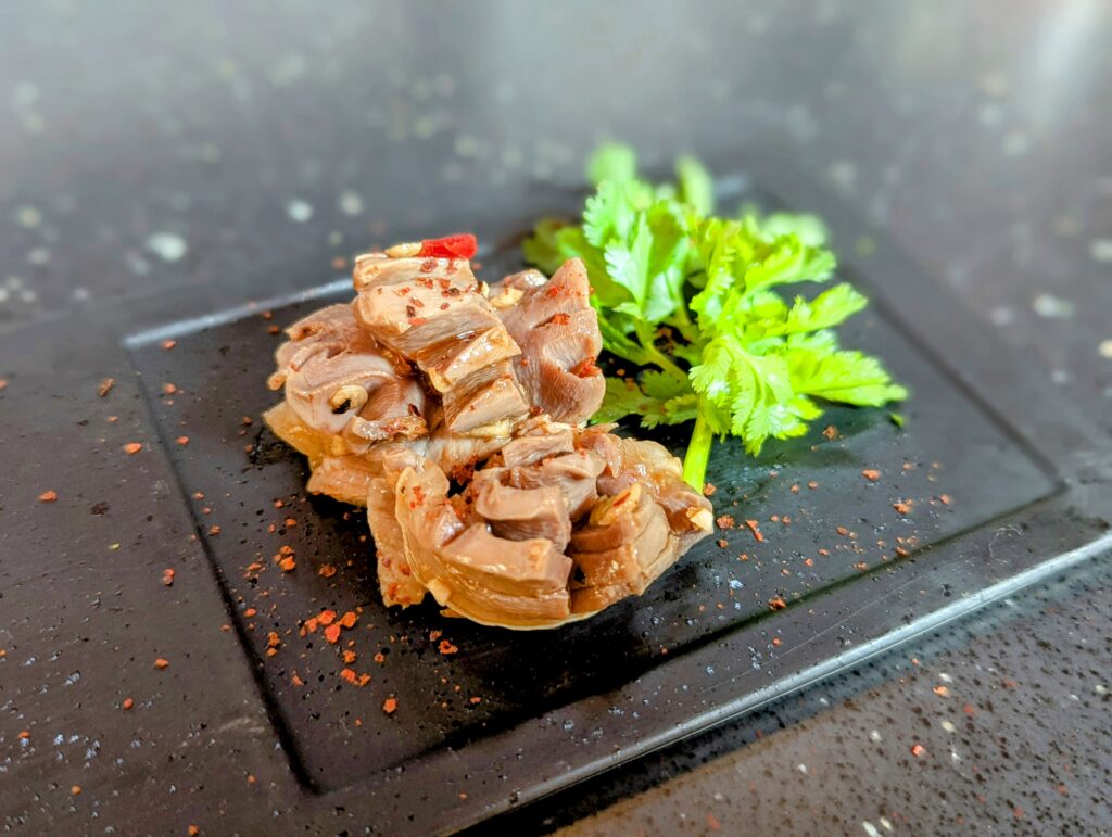 砂肝のピリ辛和え
